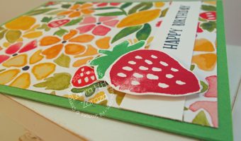Stampin' Up! Fresh Fruit set; Fruit Stand Designer Series paper