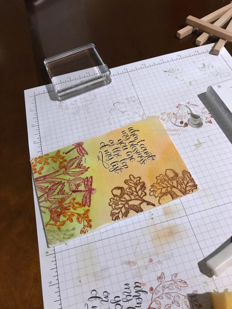 Stamping on Canvas Panels